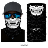 3D Ghost Seamless Neck Face Mask For Outdoor Motorcycle Bandana