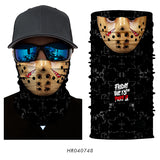 3D Ghost Seamless Neck Face Mask For Outdoor Motorcycle Bandana