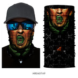 3D Ghost Seamless Neck Face Mask For Outdoor Motorcycle Bandana
