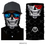 3D Ghost Seamless Neck Face Mask For Outdoor Motorcycle Bandana