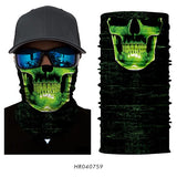 3D Ghost Seamless Neck Face Mask For Outdoor Motorcycle Bandana