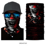 3D Ghost Seamless Neck Face Mask For Outdoor Motorcycle Bandana