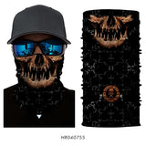 3D Ghost Seamless Neck Face Mask For Outdoor Motorcycle Bandana