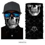 3D Ghost Seamless Neck Face Mask For Outdoor Motorcycle Bandana