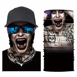 Outdoor Sports Skull Ghost Print Face Mask Riding Headband