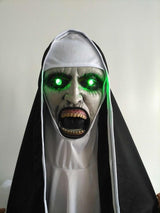 2018 The Nun Horror Mask LED Cosplay Valak Scary Latex Masks with