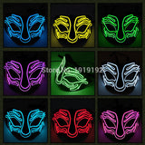 10 colors Select Party led Mask Funny fox Halloween Carnaval Club Bar DJ