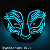 10 colors Select Party led Mask Funny fox Halloween Carnaval Club Bar DJ