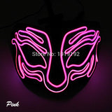 10 colors Select Party led Mask Funny fox Halloween Carnaval Club Bar DJ
