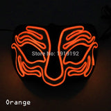 10 colors Select Party led Mask Funny fox Halloween Carnaval Club Bar DJ