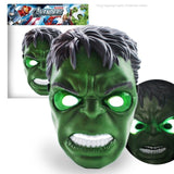 LED Head Mask Super hero Hulk/American captain/Spiderman Crazy Rubber