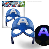 LED Head Mask Super hero Hulk/American captain/Spiderman Crazy Rubber