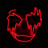 New EL Wire Mask Flashing Cosplay LED MASK Glowing Mask