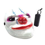 High Grade Clown Face EL Wire Glittery Cartoon Music Sensitive Mask Neon Led