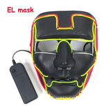2018 Fashion EL wire glowing mask for shocking theme party DIY