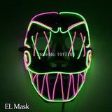 2018 EL wire glowing mask for special music carnival festival party