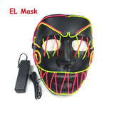 2018 EL wire glowing mask for special music carnival festival party