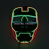 Superman Figure Masquerade Costume Led Glow Light Carnival Mask