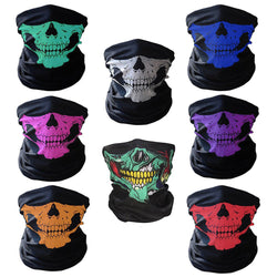 KAKUDER Cycling Motorcycle Bicycle Ski Skull Half Face Mask Ghost