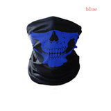 KAKUDER Cycling Motorcycle Bicycle Ski Skull Half Face Mask Ghost