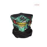 KAKUDER Cycling Motorcycle Bicycle Ski Skull Half Face Mask Ghost