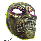 Fashion Halloween LED Glowing Cold Mask Prom Party Glowing Mask DJ