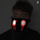 Voice-activated LED Masks Clothing Halloween Big Terror Masks