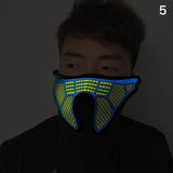 Voice-activated LED Masks Clothing Halloween Big Terror Masks
